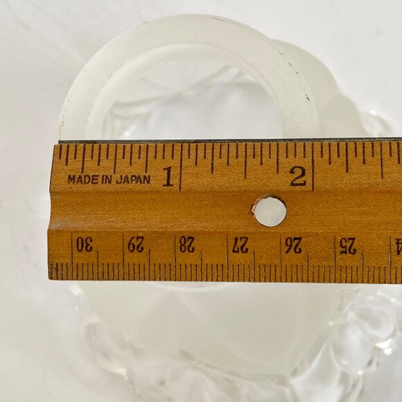 Frosted Glass Light Cover Shade Tulip Style Clear 5in Diameter Replacement - Picture 9 of 10